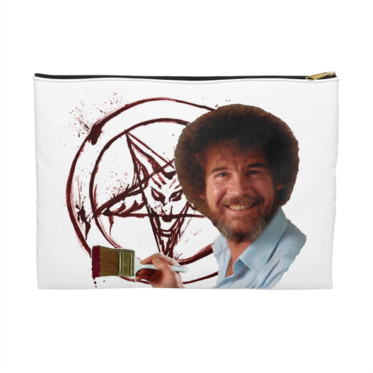 Bob paints a pentagram - Accessory Pouch-Bags-Printify-Accessories, All Over Print, Bags, More, Pouches | Large,Black zipper,,7782711525469-Bob-paints-a-pentagram-Accessory-Pouch-Bags-Accessories-All-Over-Print-Bags-More-Pouches-Large-Black-zipper-Best-Online-Gift-Shop, PhoneCaseBoss | Image-position:1-SKU:[sku}, Barcode: