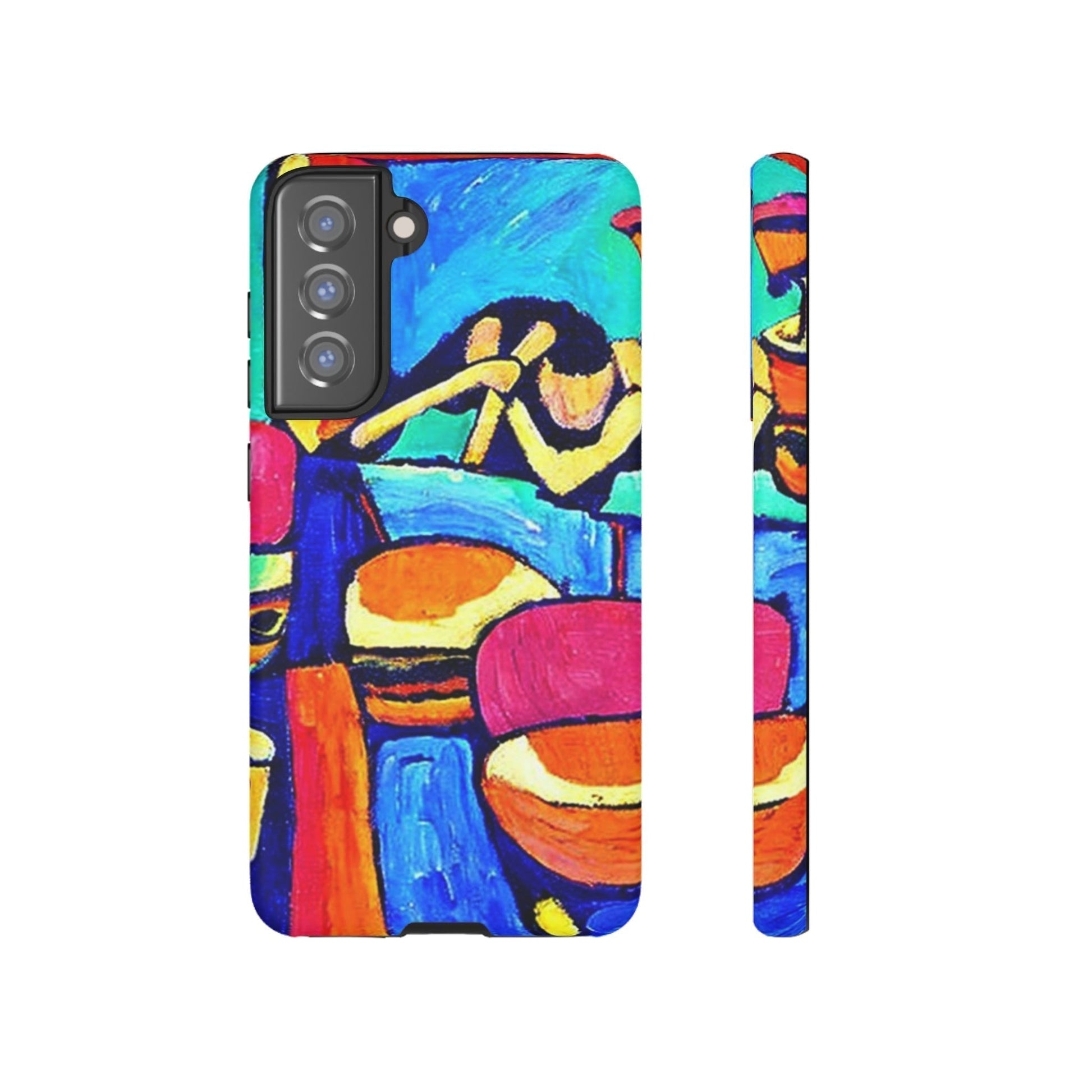 Phone Case-CARRIBEAN BONGOS | Tough-Samsung Galaxy S21 FE-Matte-PhoneCaseBoss-Phone-Best-Phone-Cases