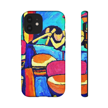 Phone Case-CARRIBEAN BONGOS | Tough-iPhone 12 Mini-Glossy-PhoneCaseBoss-Phone-Best-Phone-Cases