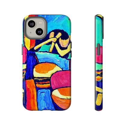 Phone Case-CARRIBEAN BONGOS | Tough-iPhone 14-Glossy-PhoneCaseBoss-Phone-Best-Phone-Cases