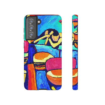 Phone Case-CARRIBEAN BONGOS | Tough-Samsung Galaxy S21 FE-Glossy-PhoneCaseBoss-Phone-Best-Phone-Cases