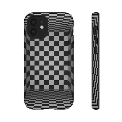 Phone Case-CHECKERED | Tough-iPhone 12 Mini-Glossy-PhoneCaseBoss-Phone-Best-Phone-Cases