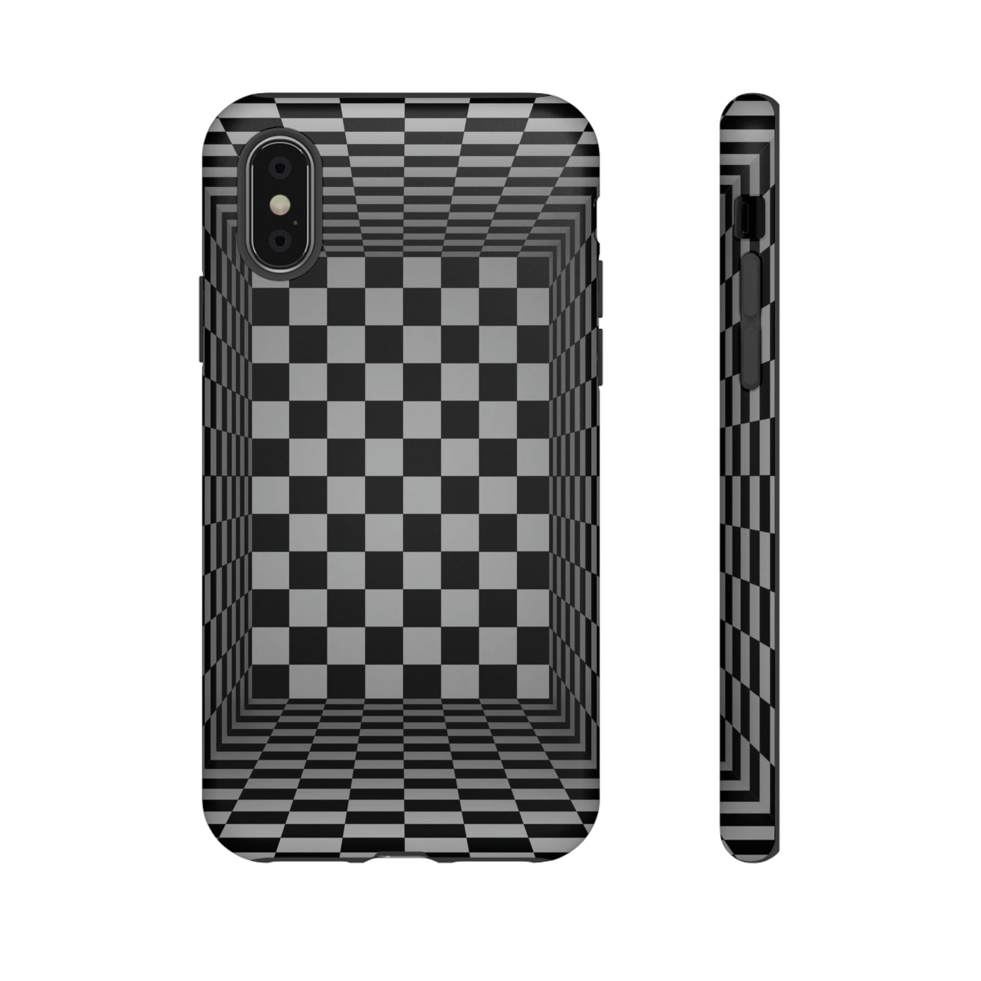 Phone Case-CHECKERED | Tough-iPhone X-Matte-PhoneCaseBoss-Phone-Best-Phone-Cases