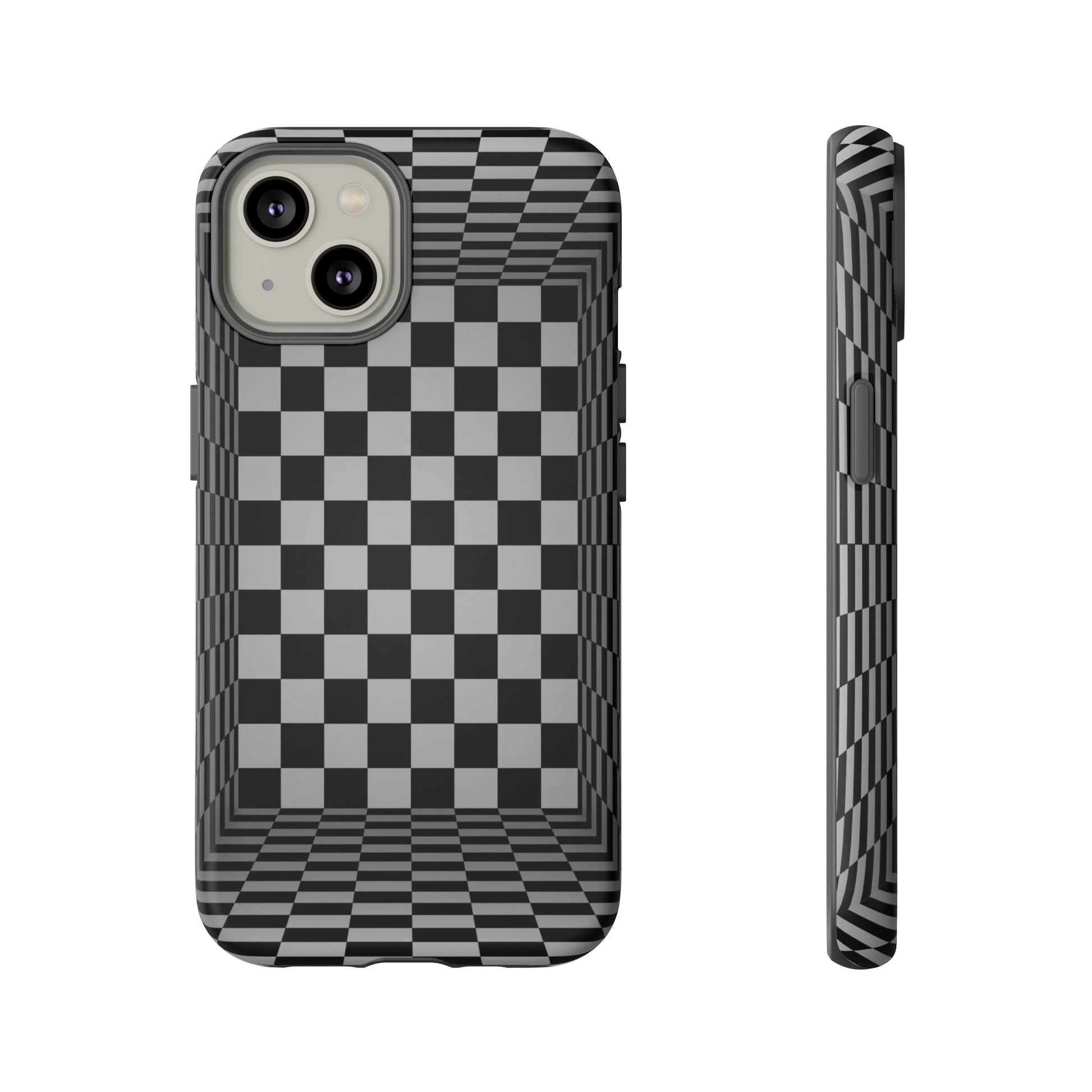 Phone Case-CHECKERED | Tough-iPhone 14-Matte-PhoneCaseBoss-Phone-Best-Phone-Cases