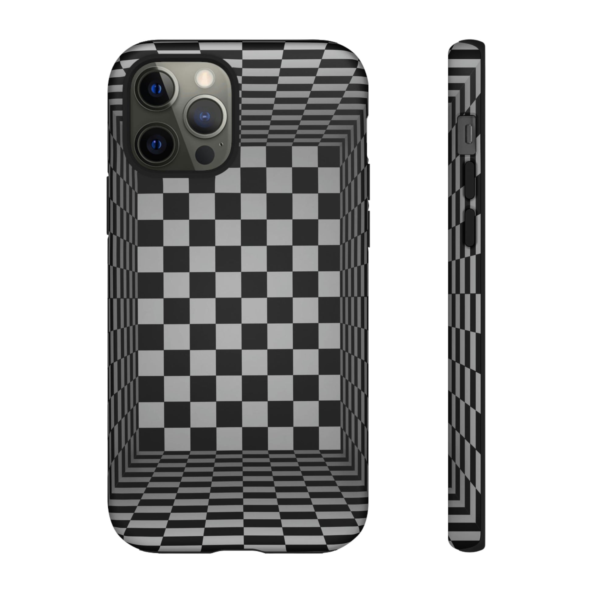 Phone Case-CHECKERED | Tough-iPhone 12 Pro-Matte-PhoneCaseBoss-Phone-Best-Phone-Cases