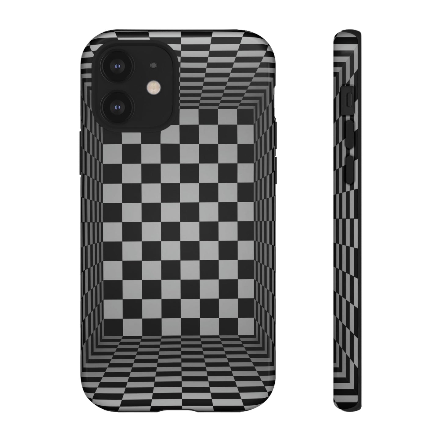 Phone Case-CHECKERED | Tough-iPhone 12-Glossy-PhoneCaseBoss-Phone-Best-Phone-Cases