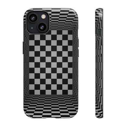 Phone Case-CHECKERED | Tough-iPhone 13-Glossy-PhoneCaseBoss-Phone-Best-Phone-Cases