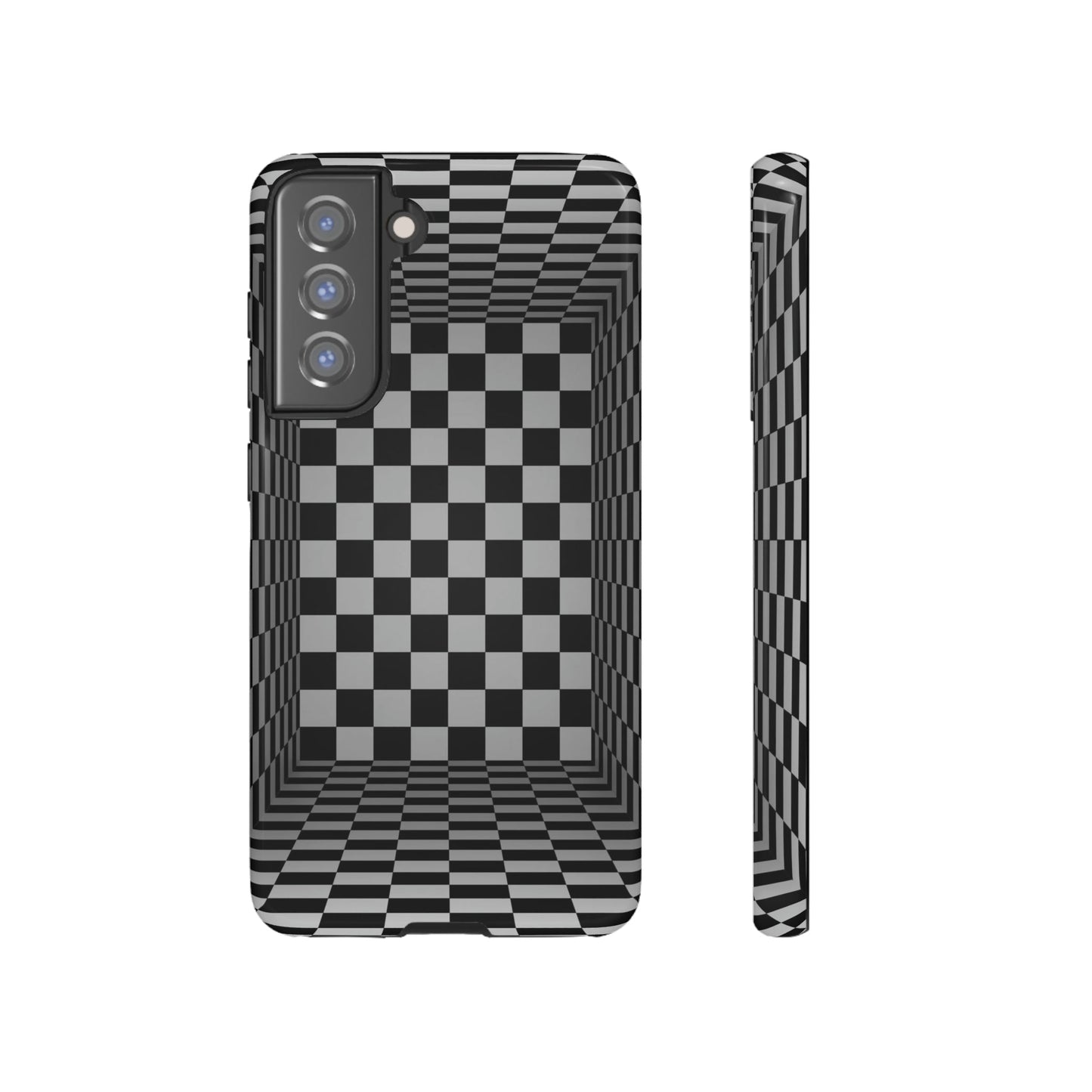 Phone Case-CHECKERED | Tough-Samsung Galaxy S21 FE-Glossy-PhoneCaseBoss-Phone-Best-Phone-Cases