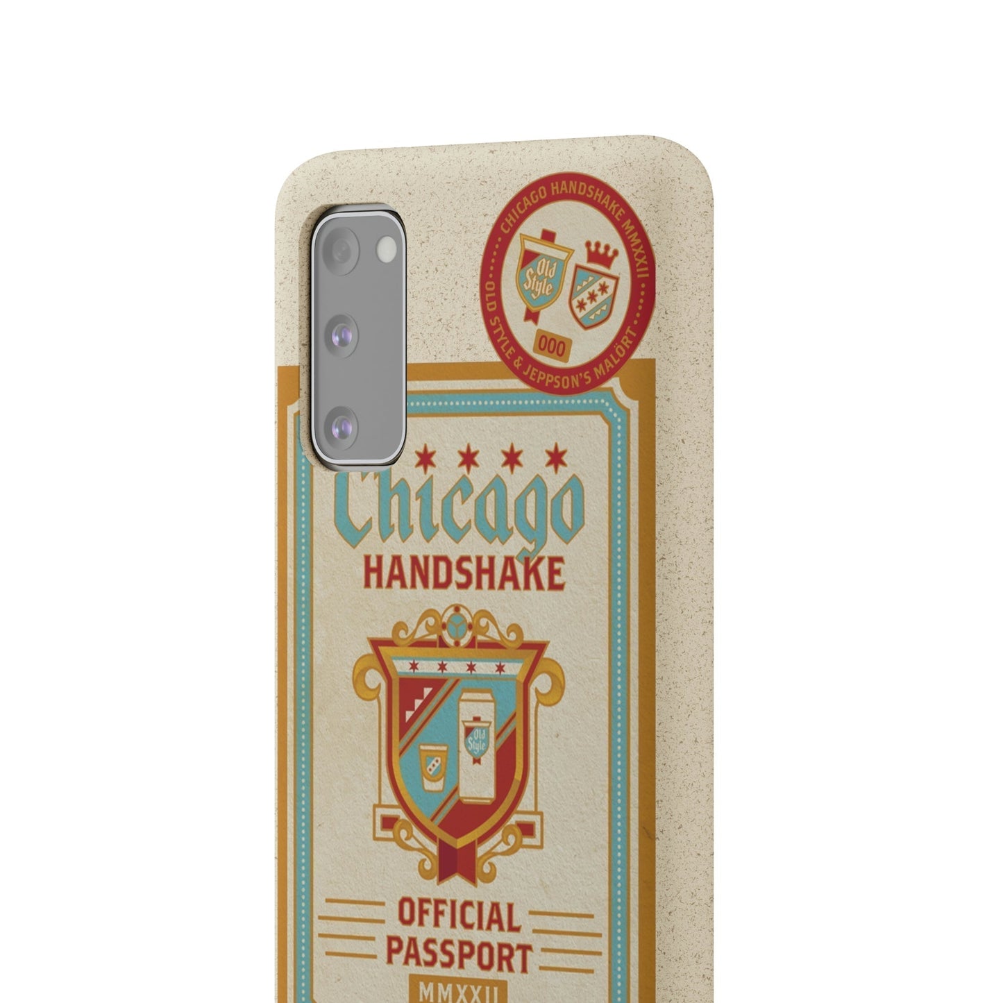 Biodegradeable iPhone Case Earth Friendly Android Phone Case-CHICAGO HANDSHAKE | Biocase-PhoneCaseBoss-Phone-Best-Phone-Cases