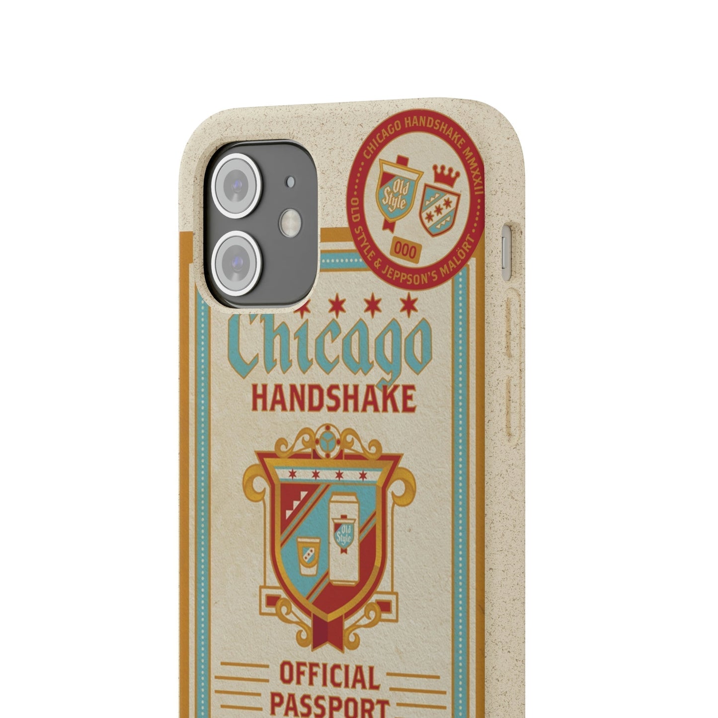 Biodegradeable iPhone Case Earth Friendly Android Phone Case-CHICAGO HANDSHAKE | Biocase-PhoneCaseBoss-Phone-Best-Phone-Cases