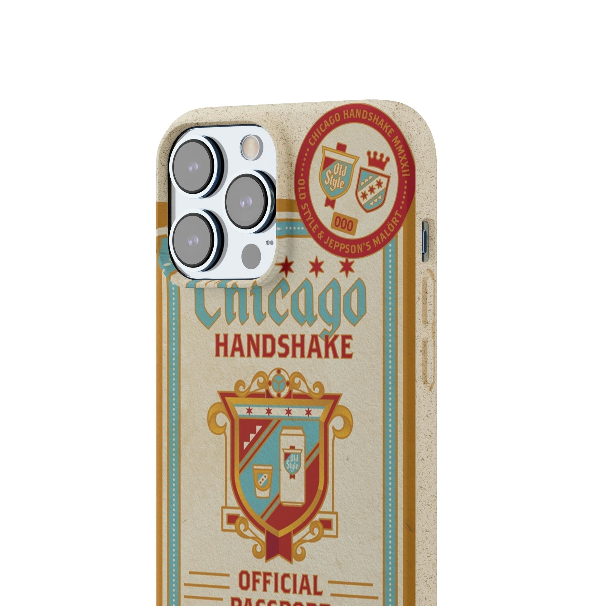 Biodegradeable iPhone Case Earth Friendly Android Phone Case-CHICAGO HANDSHAKE | Biocase-PhoneCaseBoss-Phone-Best-Phone-Cases