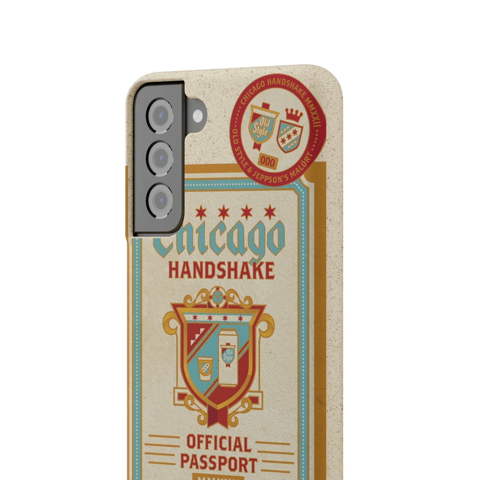 Biodegradeable iPhone Case Earth Friendly Android Phone Case-CHICAGO HANDSHAKE | Biocase-PhoneCaseBoss-Phone-Best-Phone-Cases