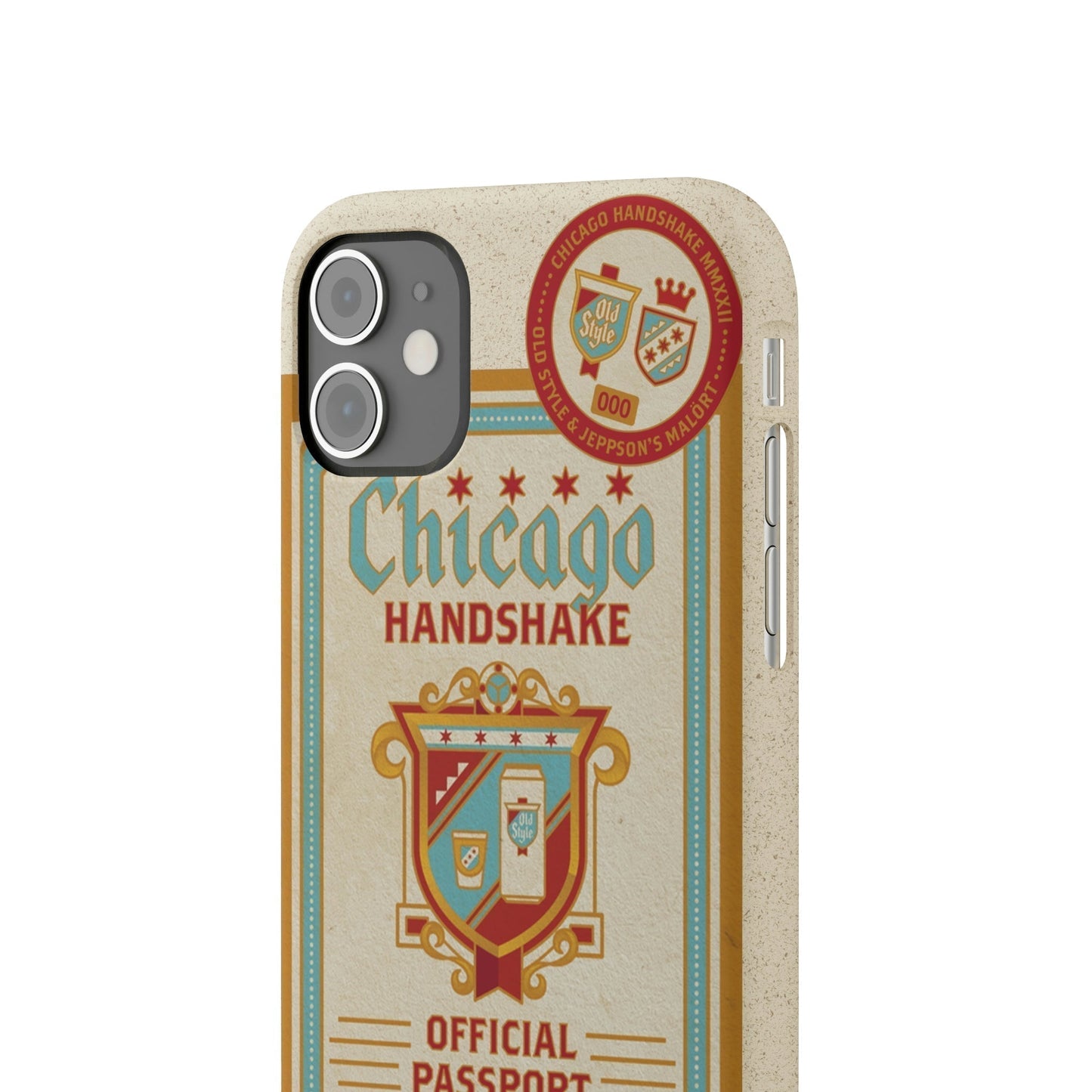 Biodegradeable iPhone Case Earth Friendly Android Phone Case-CHICAGO HANDSHAKE | Biocase-PhoneCaseBoss-Phone-Best-Phone-Cases