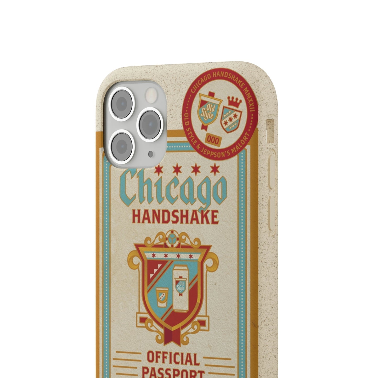 Biodegradeable iPhone Case Earth Friendly Android Phone Case-CHICAGO HANDSHAKE | Biocase-PhoneCaseBoss-Phone-Best-Phone-Cases