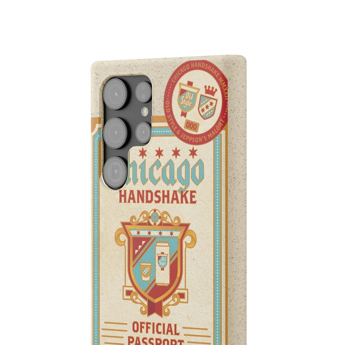 Biodegradeable iPhone Case Earth Friendly Android Phone Case-CHICAGO HANDSHAKE | Biocase-PhoneCaseBoss-Phone-Best-Phone-Cases