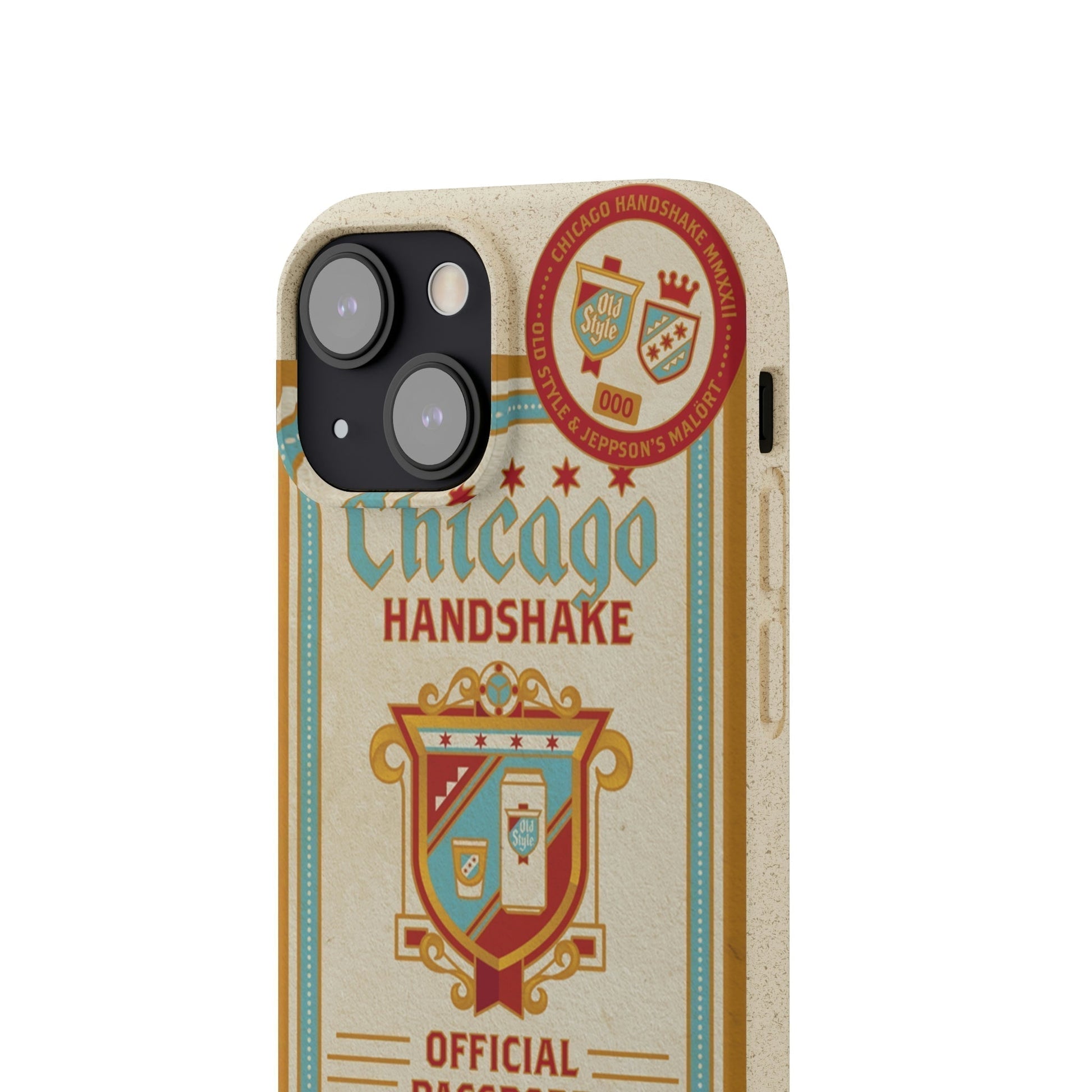 Biodegradeable iPhone Case Earth Friendly Android Phone Case-CHICAGO HANDSHAKE | Biocase-PhoneCaseBoss-Phone-Best-Phone-Cases