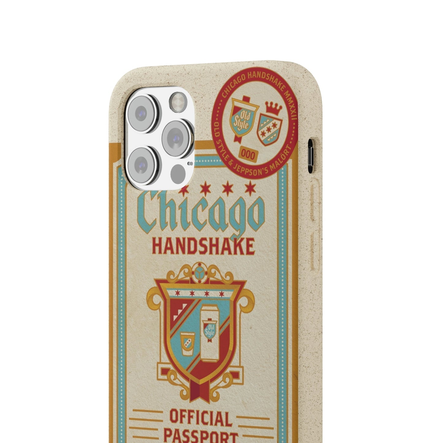 Biodegradeable iPhone Case Earth Friendly Android Phone Case-CHICAGO HANDSHAKE | Biocase-PhoneCaseBoss-Phone-Best-Phone-Cases