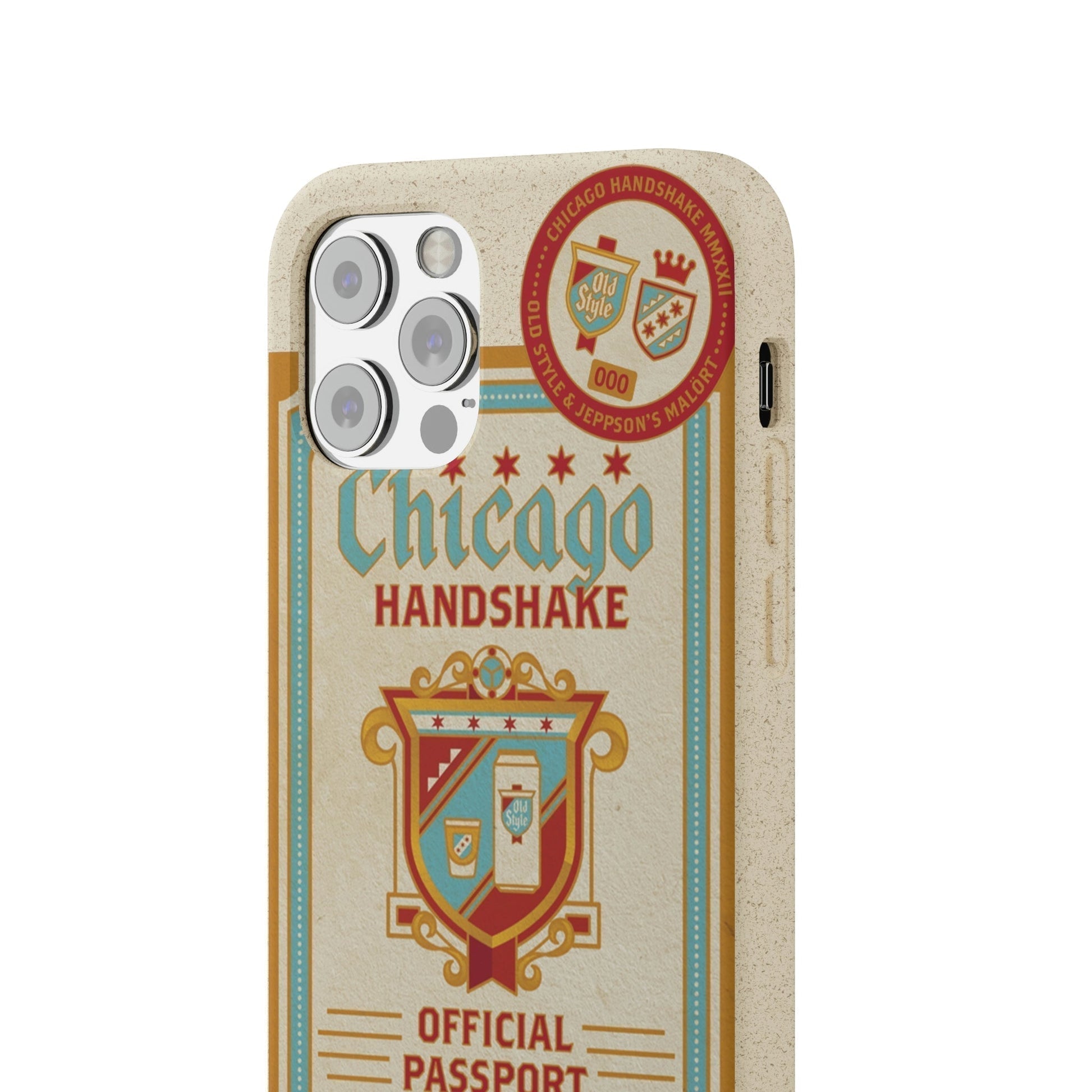 Biodegradeable iPhone Case Earth Friendly Android Phone Case-CHICAGO HANDSHAKE | Biocase-PhoneCaseBoss-Phone-Best-Phone-Cases