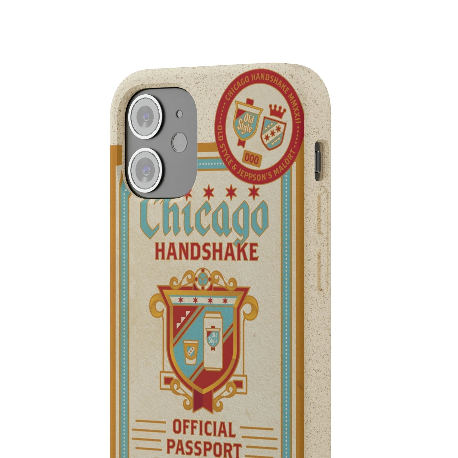 Biodegradeable iPhone Case Earth Friendly Android Phone Case-CHICAGO HANDSHAKE | Biocase-PhoneCaseBoss-Phone-Best-Phone-Cases