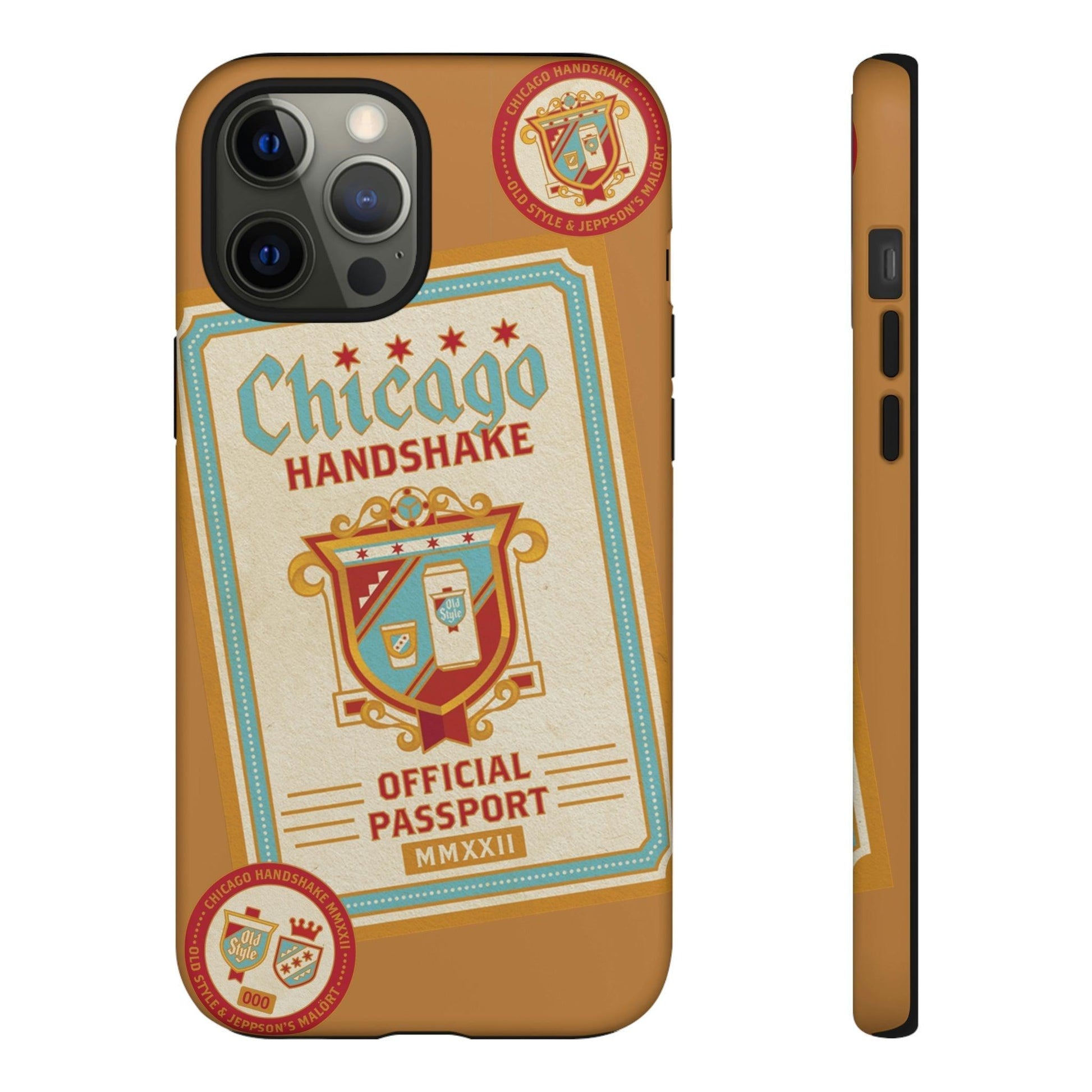 Phone Case-CHICAGO HANDSHAKE | Tough-iPhone 12 Pro Max-Matte-PhoneCaseBoss-Phone-Best-Phone-Cases