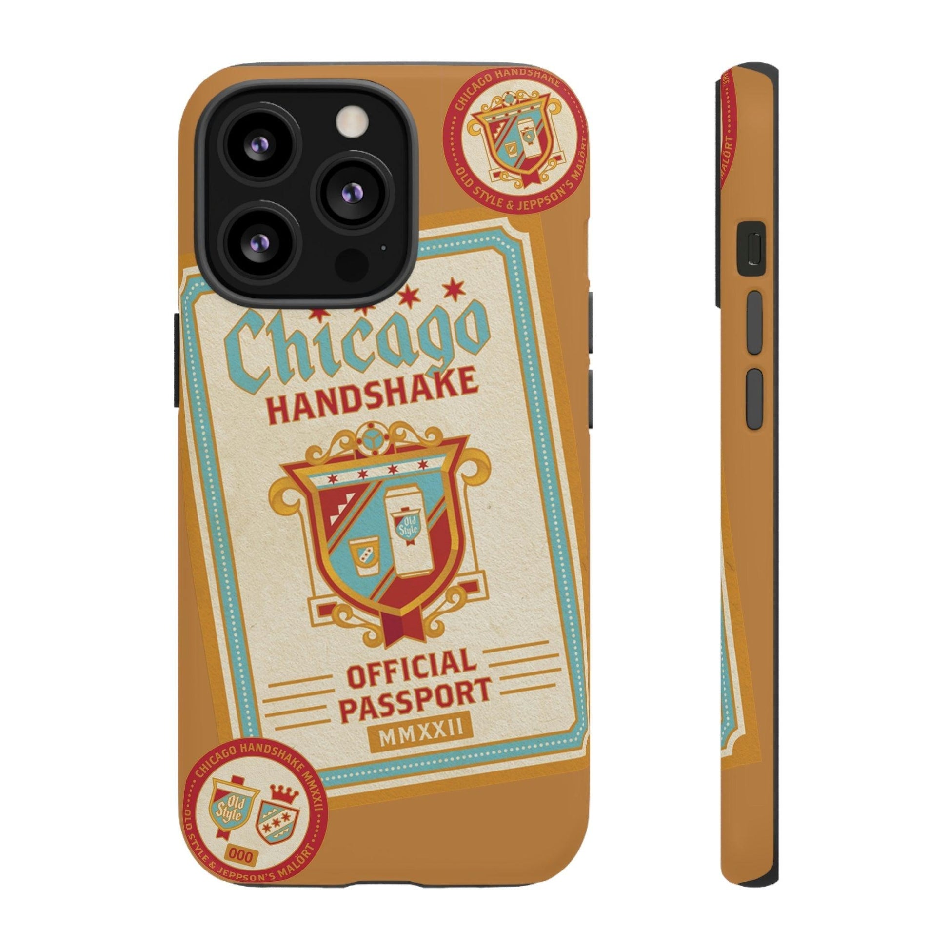 Phone Case-CHICAGO HANDSHAKE | Tough-iPhone 13 Pro-Matte-PhoneCaseBoss-Phone-Best-Phone-Cases