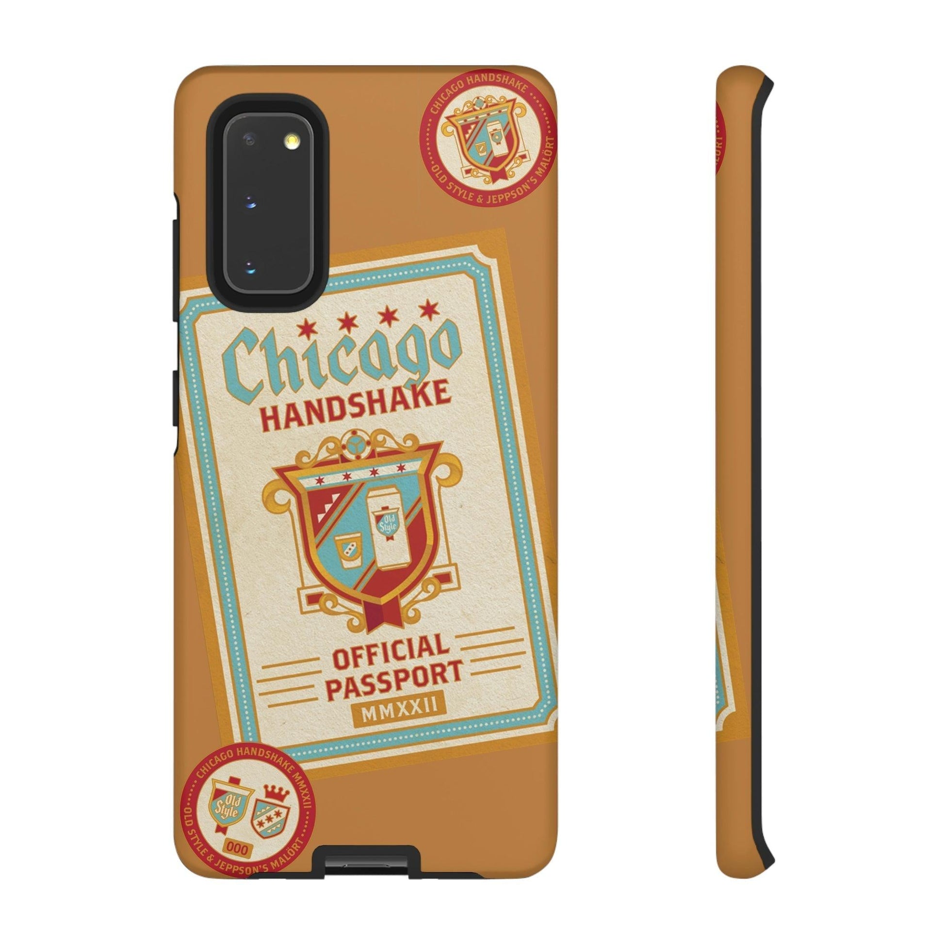 Phone Case-CHICAGO HANDSHAKE | Tough-Samsung Galaxy S20-Matte-PhoneCaseBoss-Phone-Best-Phone-Cases