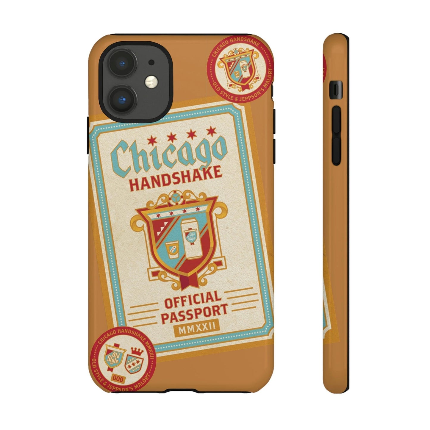 Phone Case-CHICAGO HANDSHAKE | Tough-iPhone 11-Glossy-PhoneCaseBoss-Phone-Best-Phone-Cases