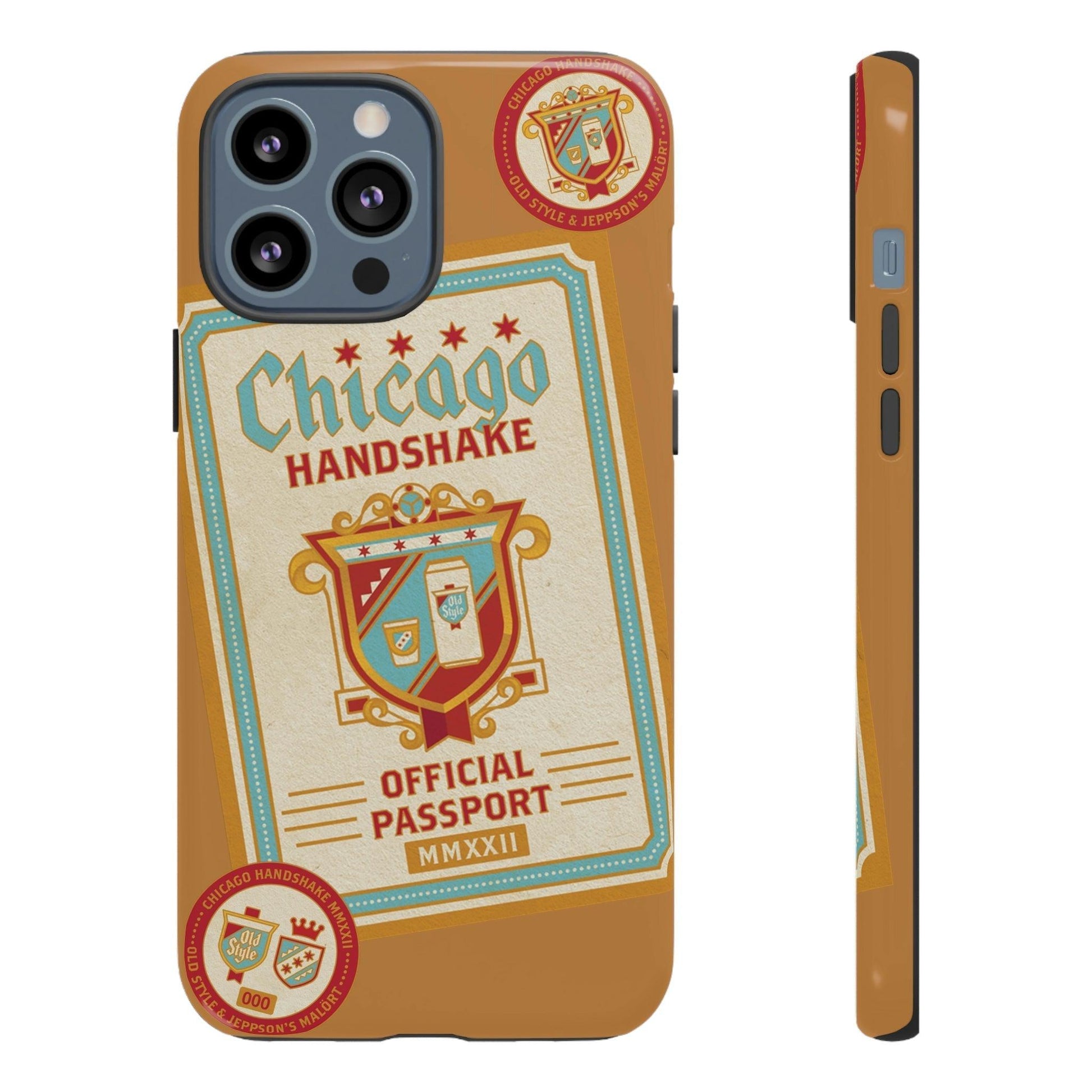 Phone Case-CHICAGO HANDSHAKE | Tough-iPhone 13 Pro Max-Glossy-PhoneCaseBoss-Phone-Best-Phone-Cases