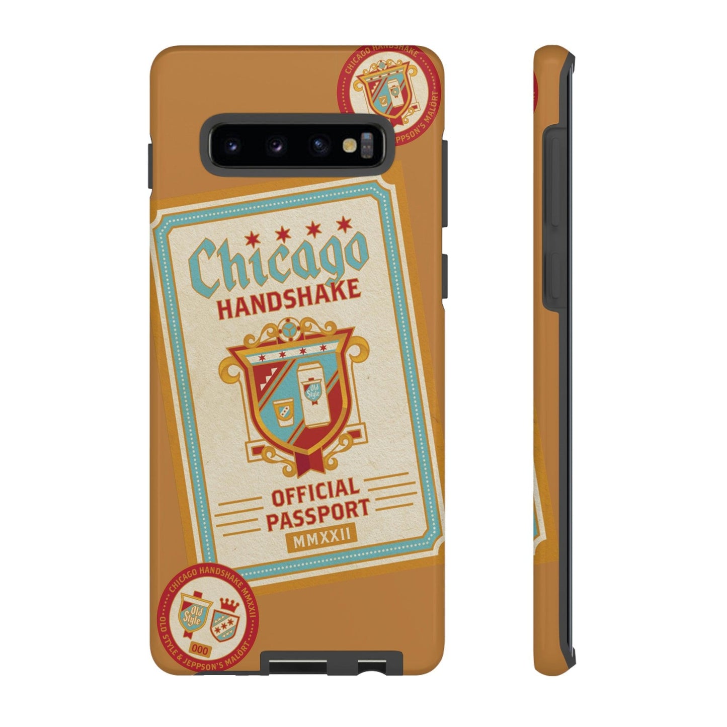 Phone Case-CHICAGO HANDSHAKE | Tough-Samsung Galaxy S10 Plus-Glossy-PhoneCaseBoss-Phone-Best-Phone-Cases