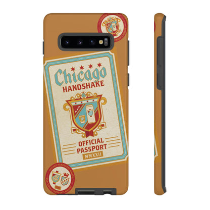 Phone Case-CHICAGO HANDSHAKE | Tough-Samsung Galaxy S10 Plus-Glossy-PhoneCaseBoss-Phone-Best-Phone-Cases