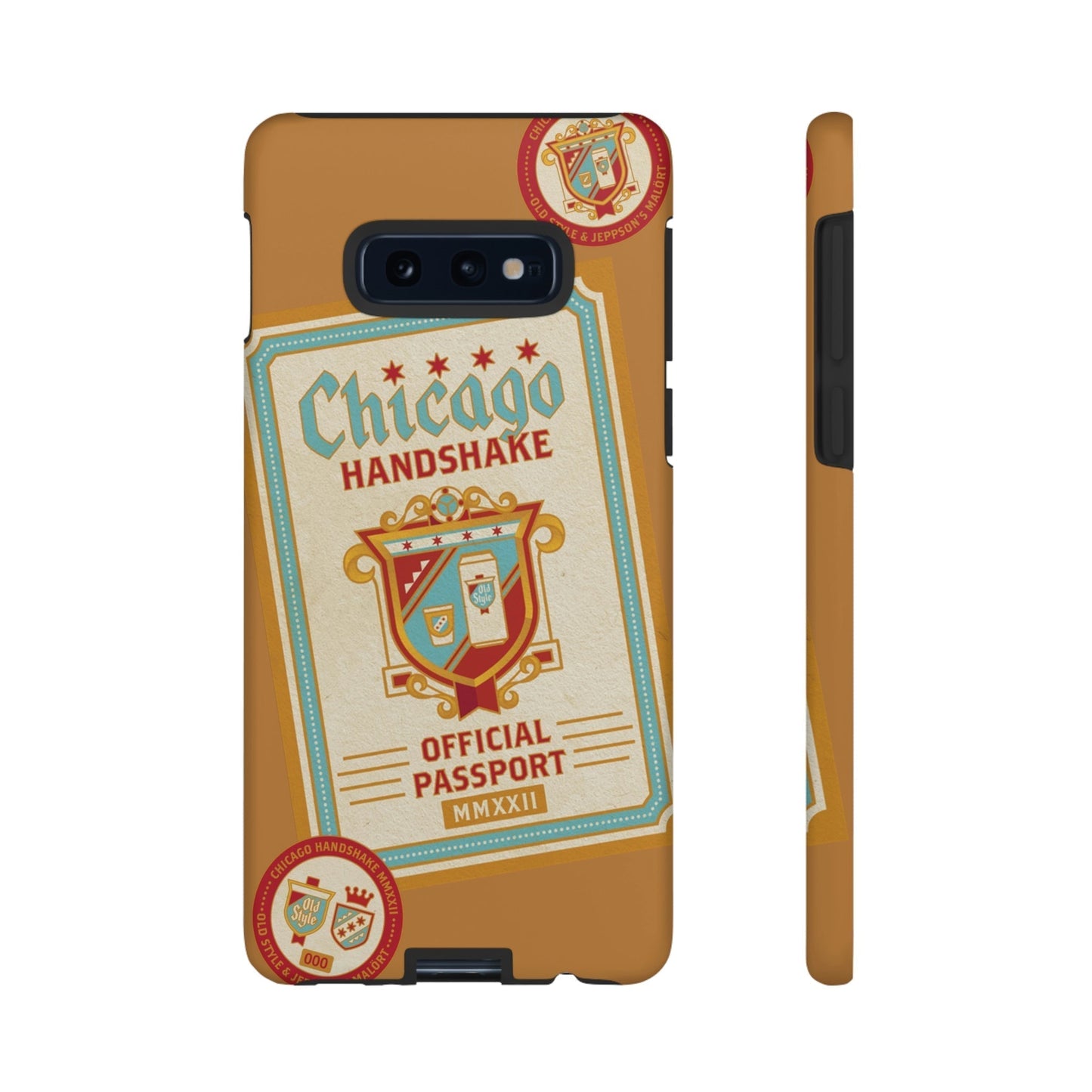 Phone Case-CHICAGO HANDSHAKE | Tough-Samsung Galaxy S10E-Matte-PhoneCaseBoss-Phone-Best-Phone-Cases