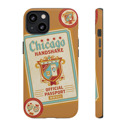 Phone Case-CHICAGO HANDSHAKE | Tough-iPhone 13-Matte-PhoneCaseBoss-Phone-Best-Phone-Cases