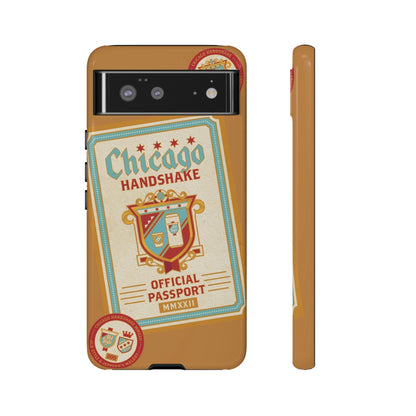 Phone Case-CHICAGO HANDSHAKE | Tough-Google Pixel 6-Glossy-PhoneCaseBoss-Phone-Best-Phone-Cases