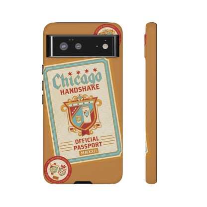 Phone Case-CHICAGO HANDSHAKE | Tough-Google Pixel 6-Matte-PhoneCaseBoss-Phone-Best-Phone-Cases