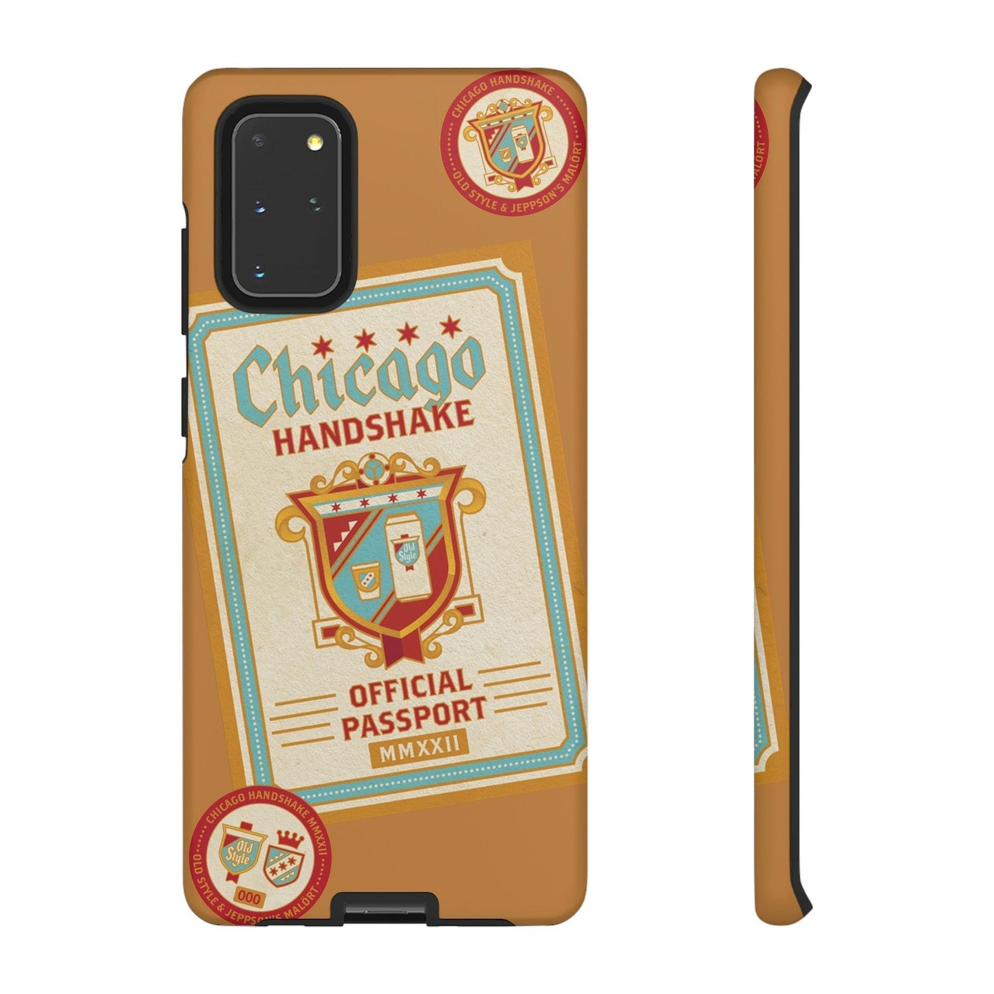 Phone Case-CHICAGO HANDSHAKE | Tough-Samsung Galaxy S20+-Matte-PhoneCaseBoss-Phone-Best-Phone-Cases