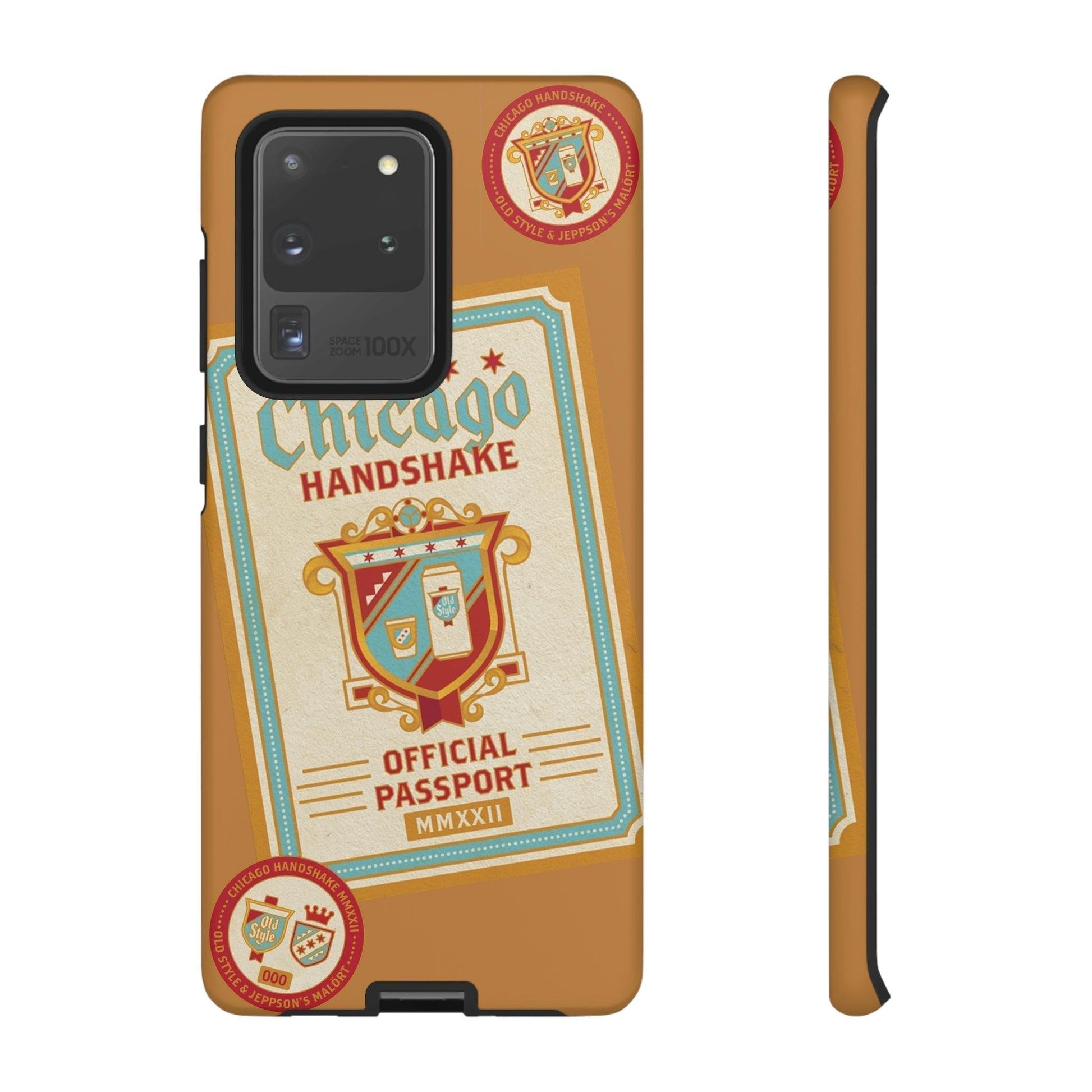 Phone Case-CHICAGO HANDSHAKE | Tough-Samsung Galaxy S20 Ultra-Matte-PhoneCaseBoss-Phone-Best-Phone-Cases