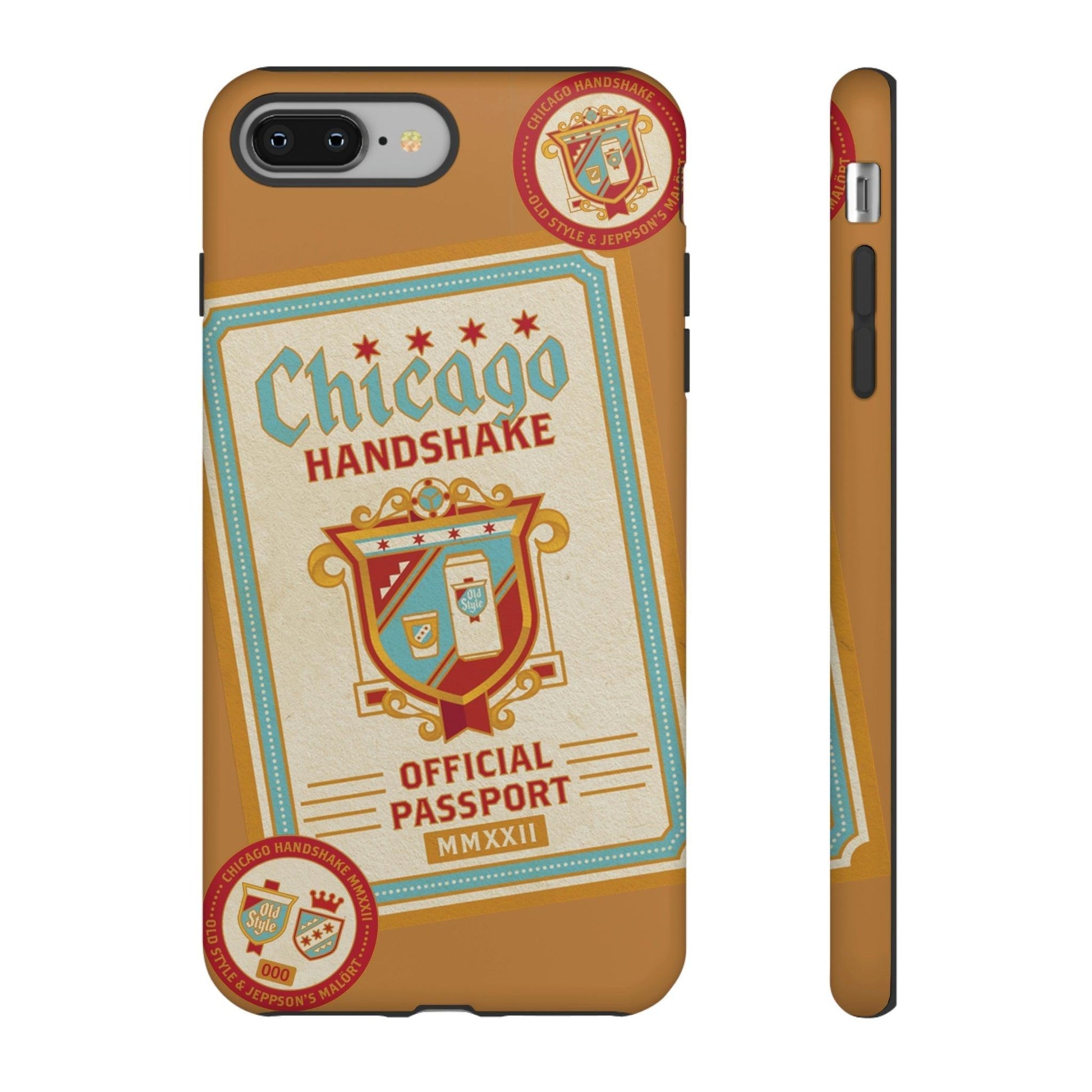 Phone Case-CHICAGO HANDSHAKE | Tough-iPhone 8 Plus-Matte-PhoneCaseBoss-Phone-Best-Phone-Cases