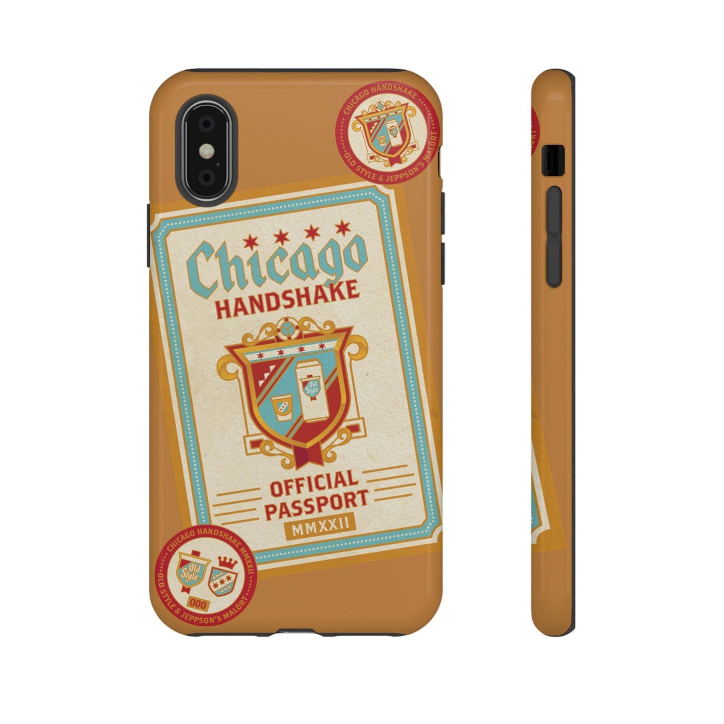 Phone Case-CHICAGO HANDSHAKE | Tough-iPhone X-Glossy-PhoneCaseBoss-Phone-Best-Phone-Cases