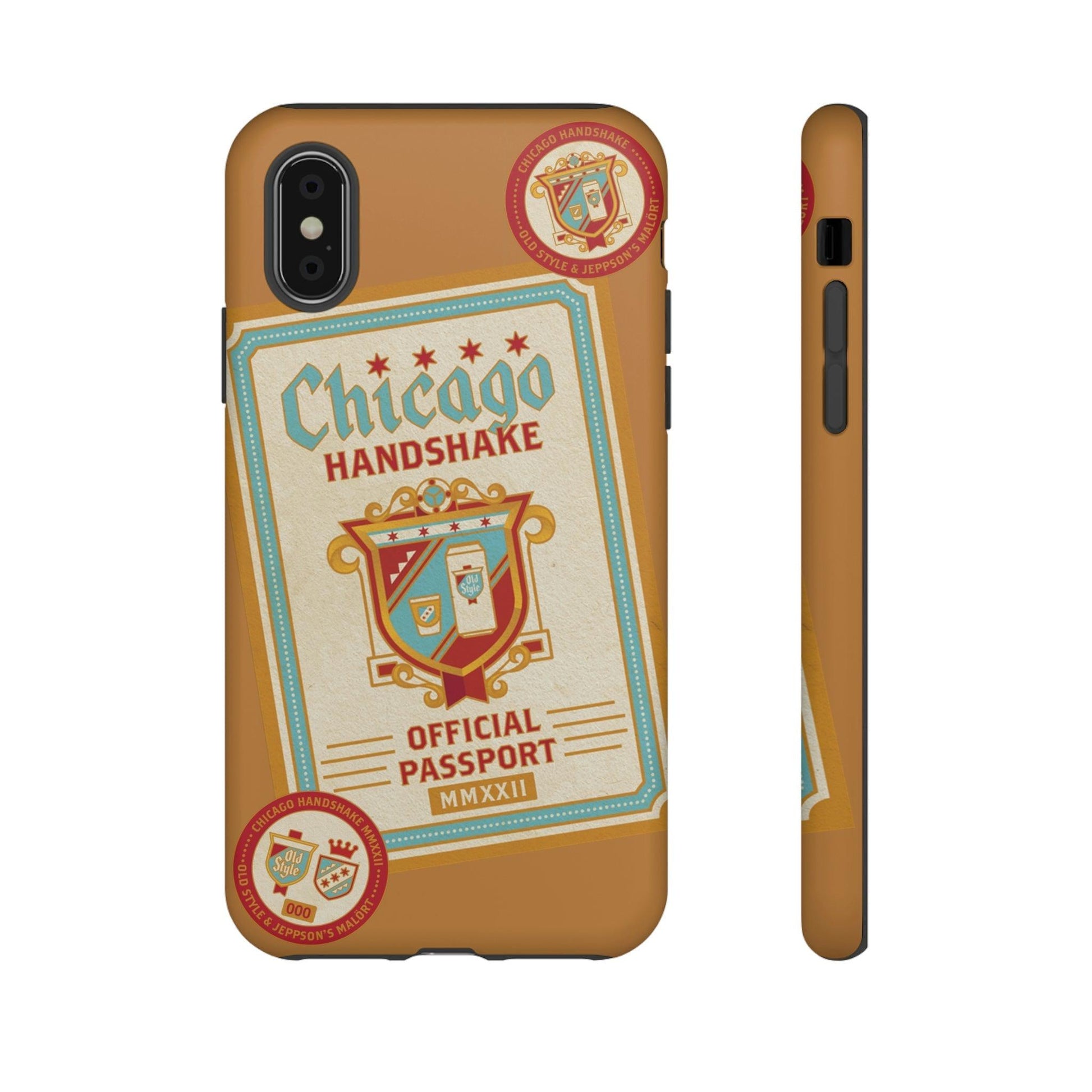 Phone Case-CHICAGO HANDSHAKE | Tough-iPhone X-Matte-PhoneCaseBoss-Phone-Best-Phone-Cases