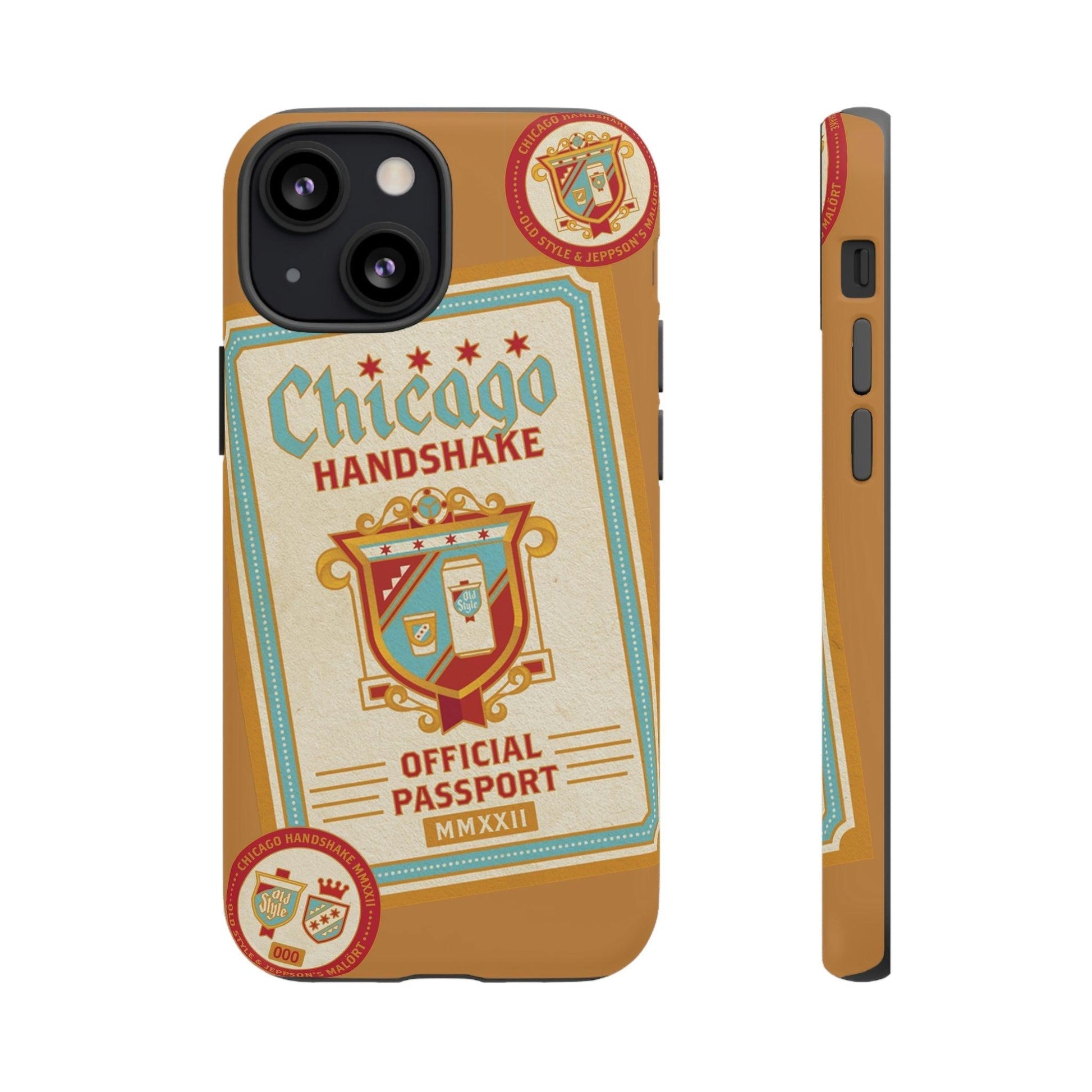 Phone Case-CHICAGO HANDSHAKE | Tough-iPhone 13 Mini-Matte-PhoneCaseBoss-Phone-Best-Phone-Cases