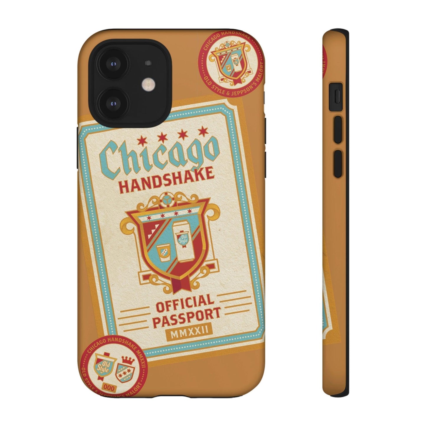 Phone Case-CHICAGO HANDSHAKE | Tough-iPhone 12-Matte-PhoneCaseBoss-Phone-Best-Phone-Cases