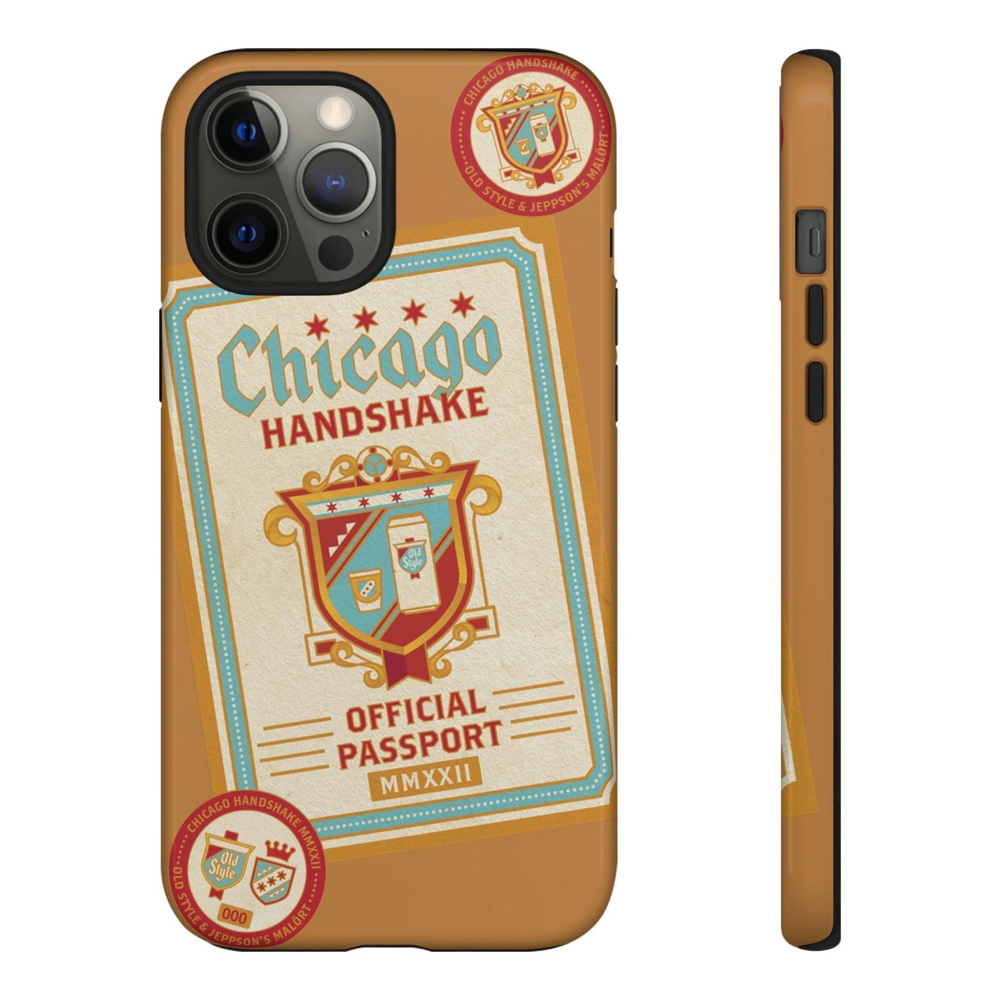 Phone Case-CHICAGO HANDSHAKE | Tough-iPhone 12 Pro Max-Glossy-PhoneCaseBoss-Phone-Best-Phone-Cases