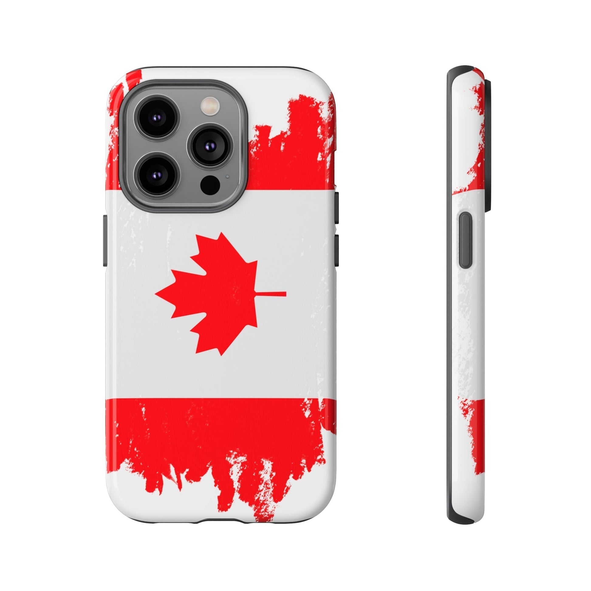 Phone Case-Canadian Flag | Tough-iPhone 14 Pro-Glossy-PhoneCaseBoss-Phone-Best-Phone-Cases