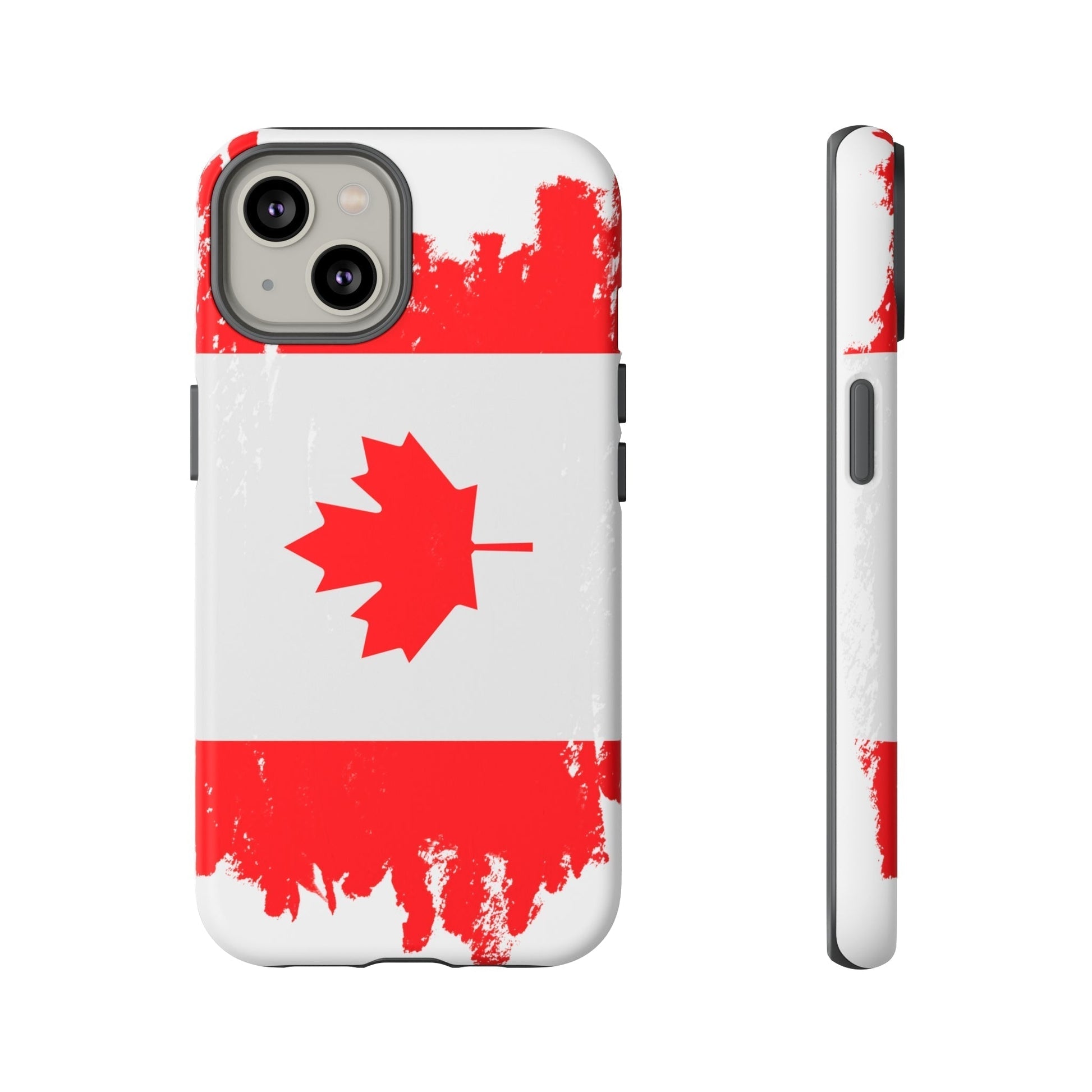 Phone Case-Canadian Flag | Tough-iPhone 14-Matte-PhoneCaseBoss-Phone-Best-Phone-Cases