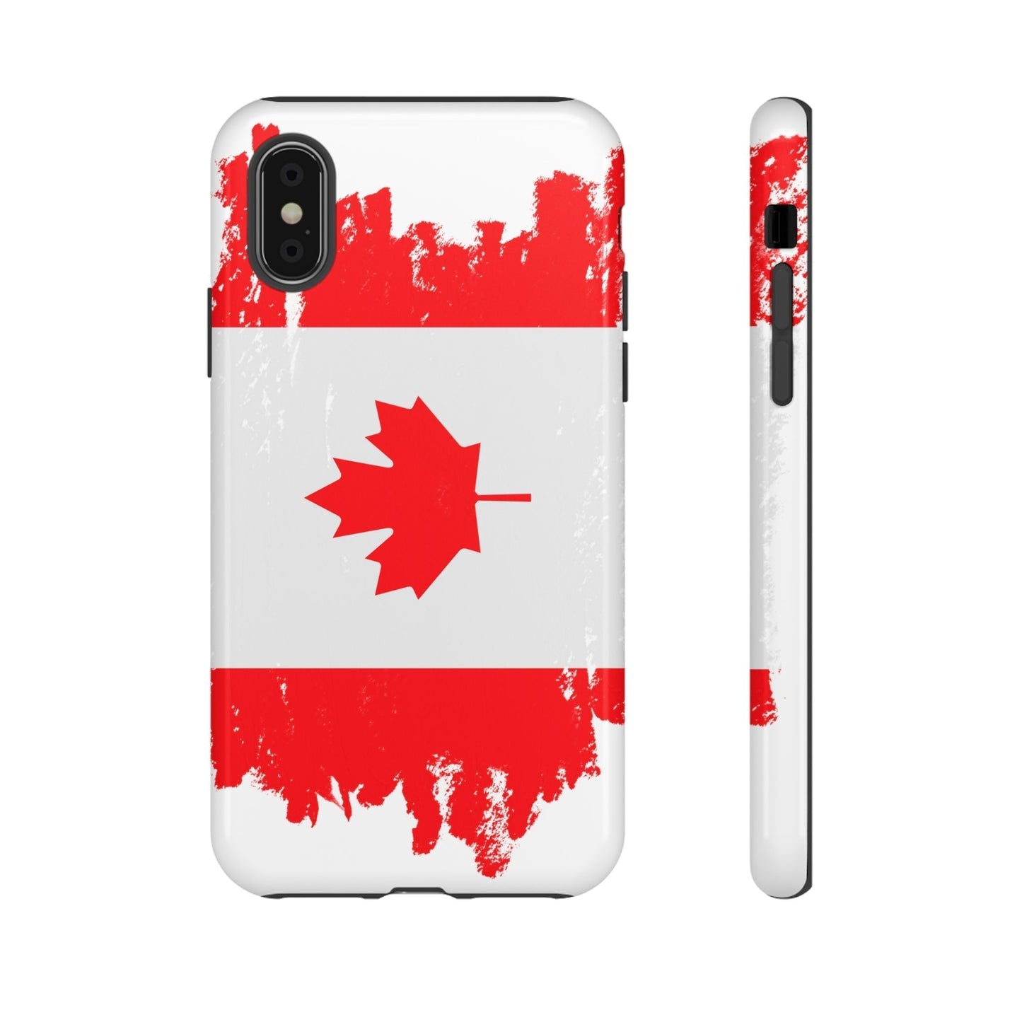 Phone Case-Canadian Flag | Tough-iPhone X-Glossy-PhoneCaseBoss-Phone-Best-Phone-Cases