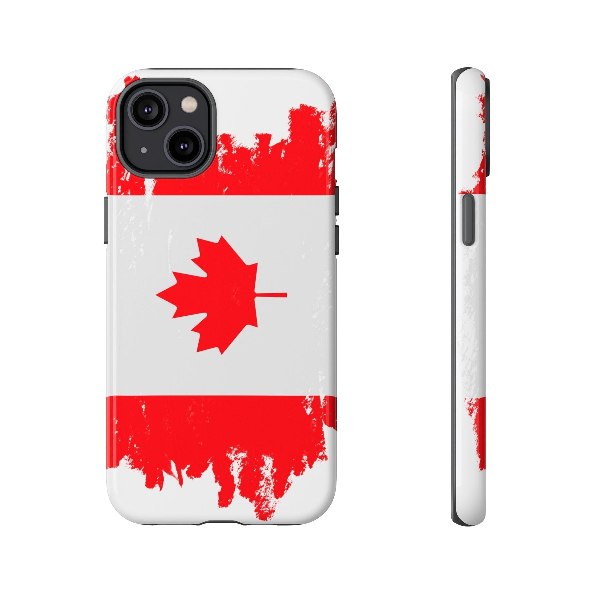 Phone Case-Canadian Flag | Tough-iPhone 14 Plus-Glossy-PhoneCaseBoss-Phone-Best-Phone-Cases