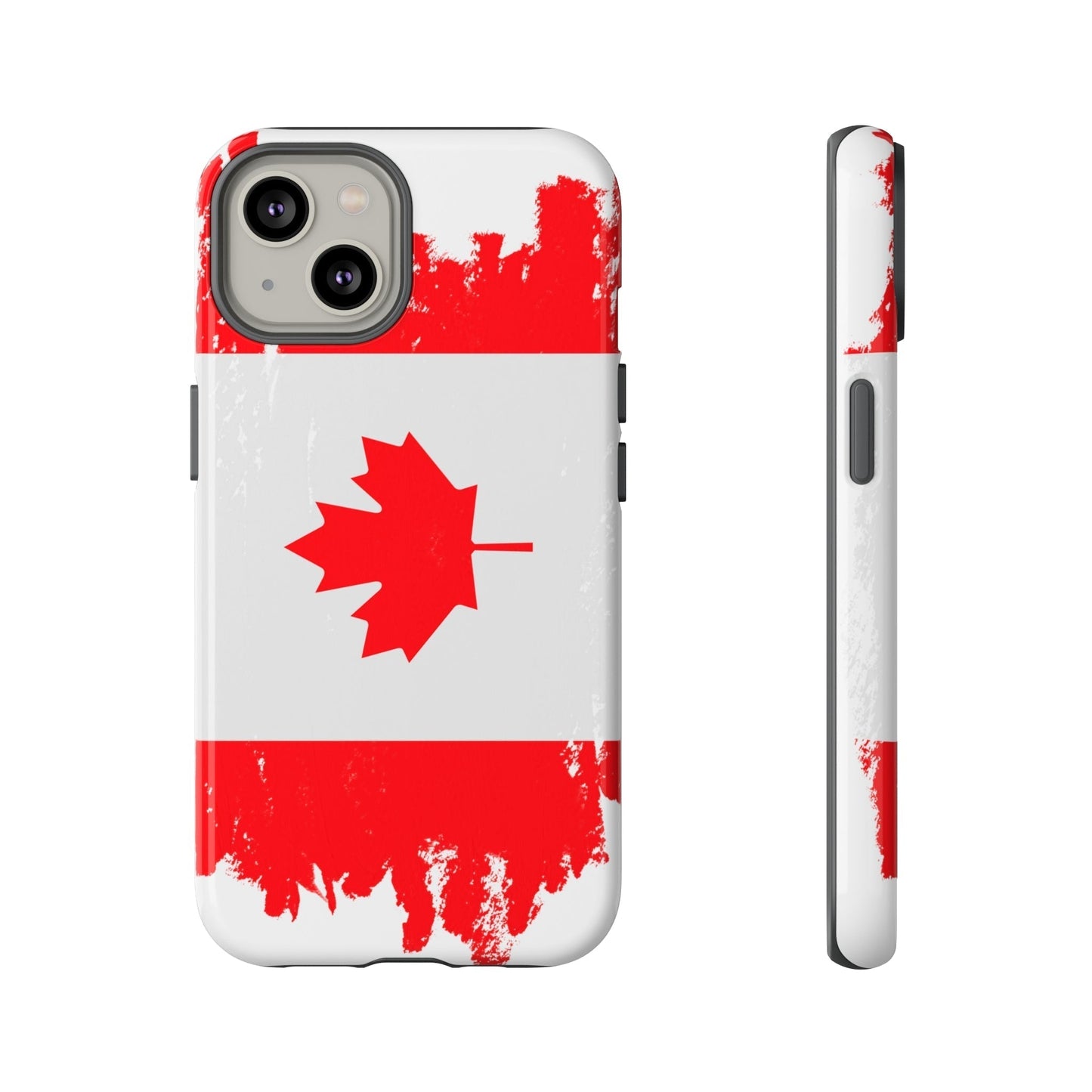 Phone Case-Canadian Flag | Tough-iPhone 14-Glossy-PhoneCaseBoss-Phone-Best-Phone-Cases