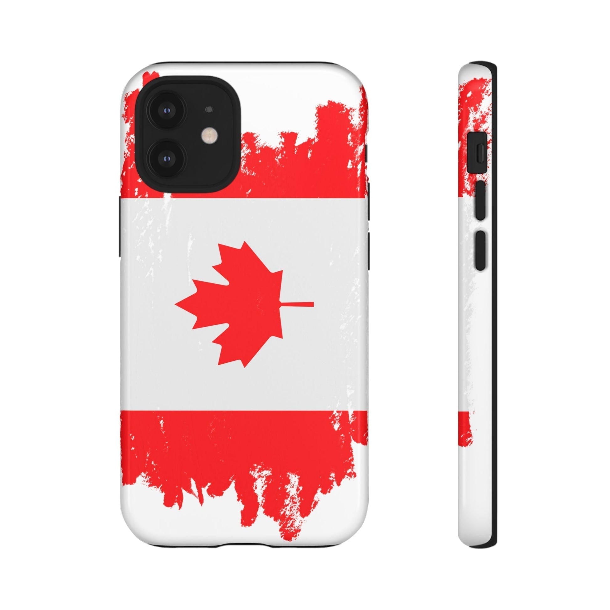 Phone Case-Canadian Flag | Tough-iPhone 12 Mini-Glossy-PhoneCaseBoss-Phone-Best-Phone-Cases