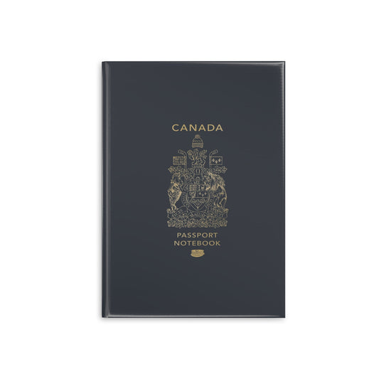 Canadian Passport Hardcover Notebook with Puffy Covers-Paper products-Printify-Glossy, Hardcover, Home & Living, Journals, Journals & Notebooks, More, Notebooks, Paper, Spiral, The Whole Nother | A5,Blank,Glossy,7568869163101-Canadian-Passport-Hardcover-Notebook-with-Puffy-Covers-Paper-products-Glossy-Hardcover-Home-Living-Journals-Journals-Notebooks-More-Notebooks-Paper-Spiral-The-Whole-Nother-A5-Blank-Gl, PhoneCaseBoss | Image-position:1-SKU:[sku}, Barcode: