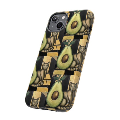 Phone Case-Cat Doesn't Notice Avocado | Tough-PhoneCaseBoss-Phone-Best-Phone-Cases